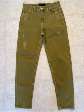 Marc Cain Olive Green High-Waist Jeans